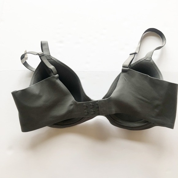 AERIE Bra Womens 34C Smoothez Full Coverage Underwire Dark Gray - Picture 3 of 6